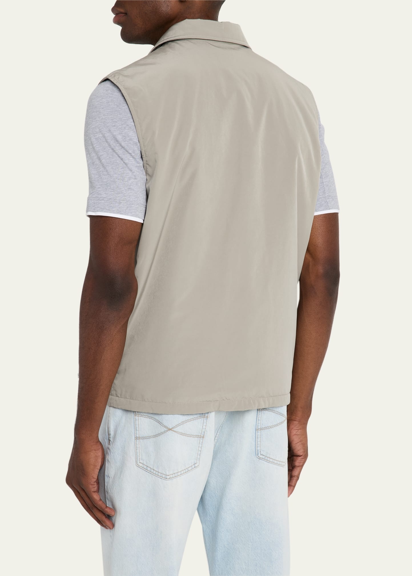 Men's Water Resistant Snap-Front Vest - 3