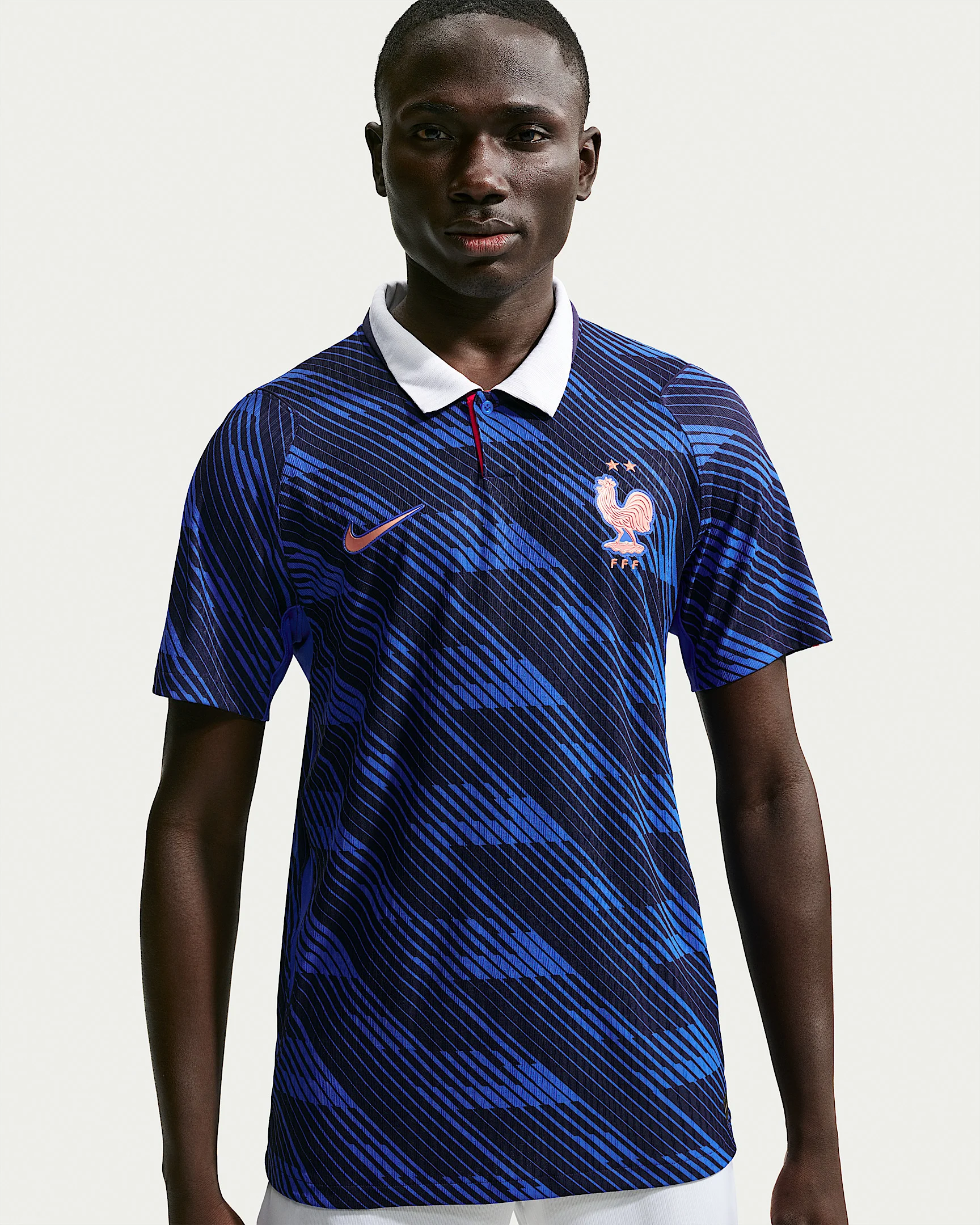 FFF 2026/27 Match Home Men's Nike Aero-FIT Soccer Authentic Jersey - 1
