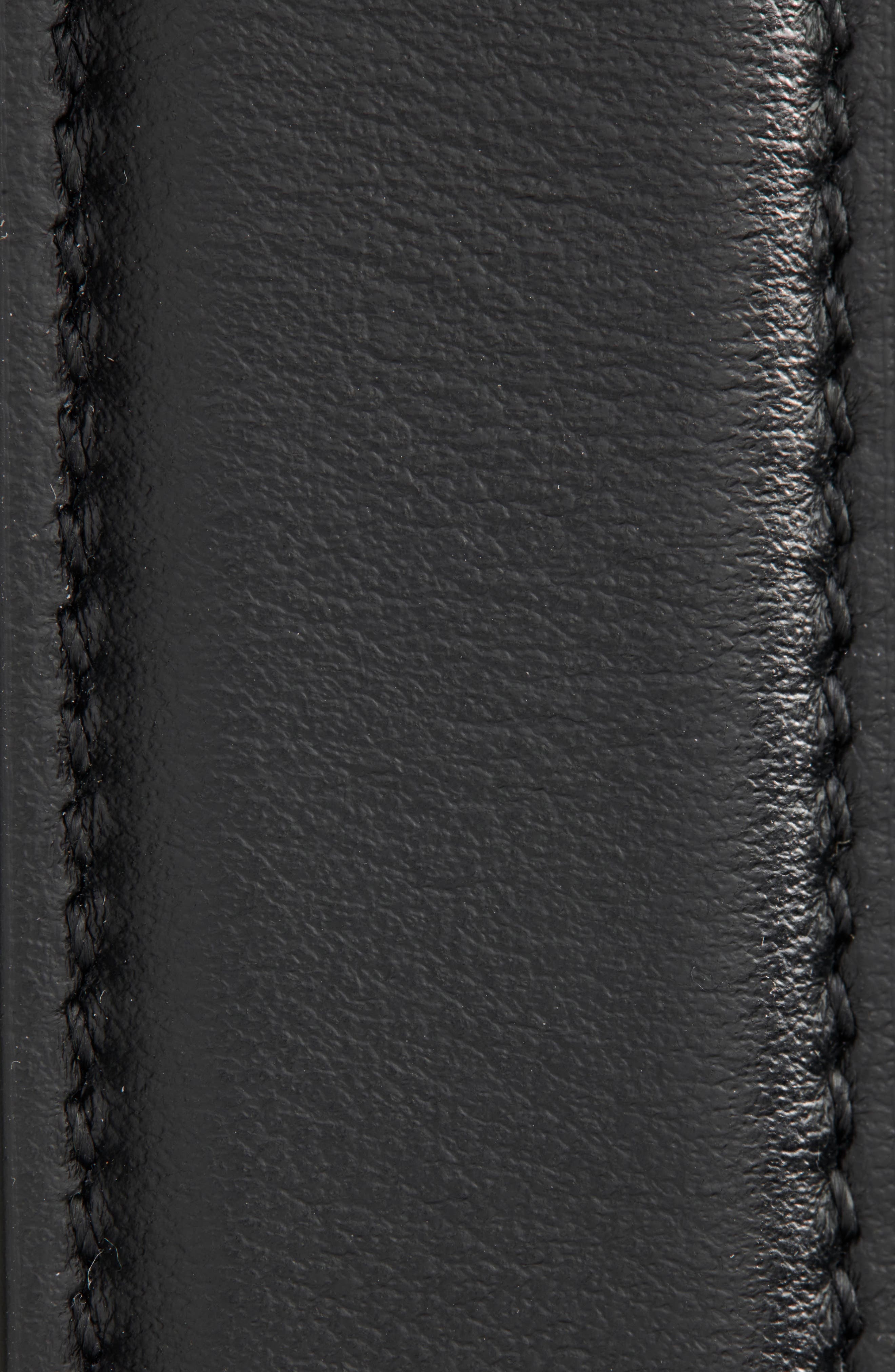 FERRAGAMO Slim Double Gancio Leather Belt in Nero at Nordstrom - 2