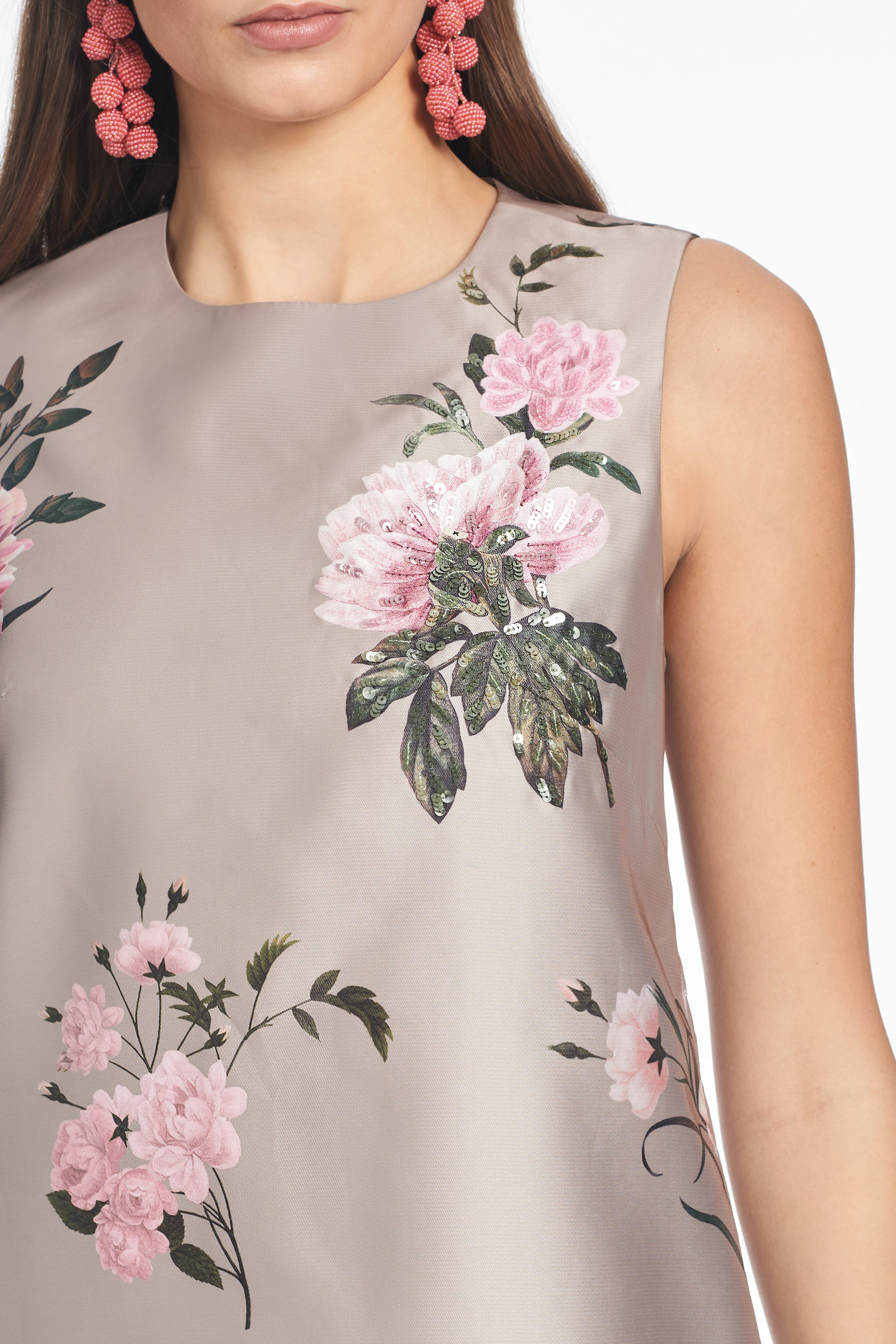 UMA DRESS - PEWTER ENGLISH ROSE - 2