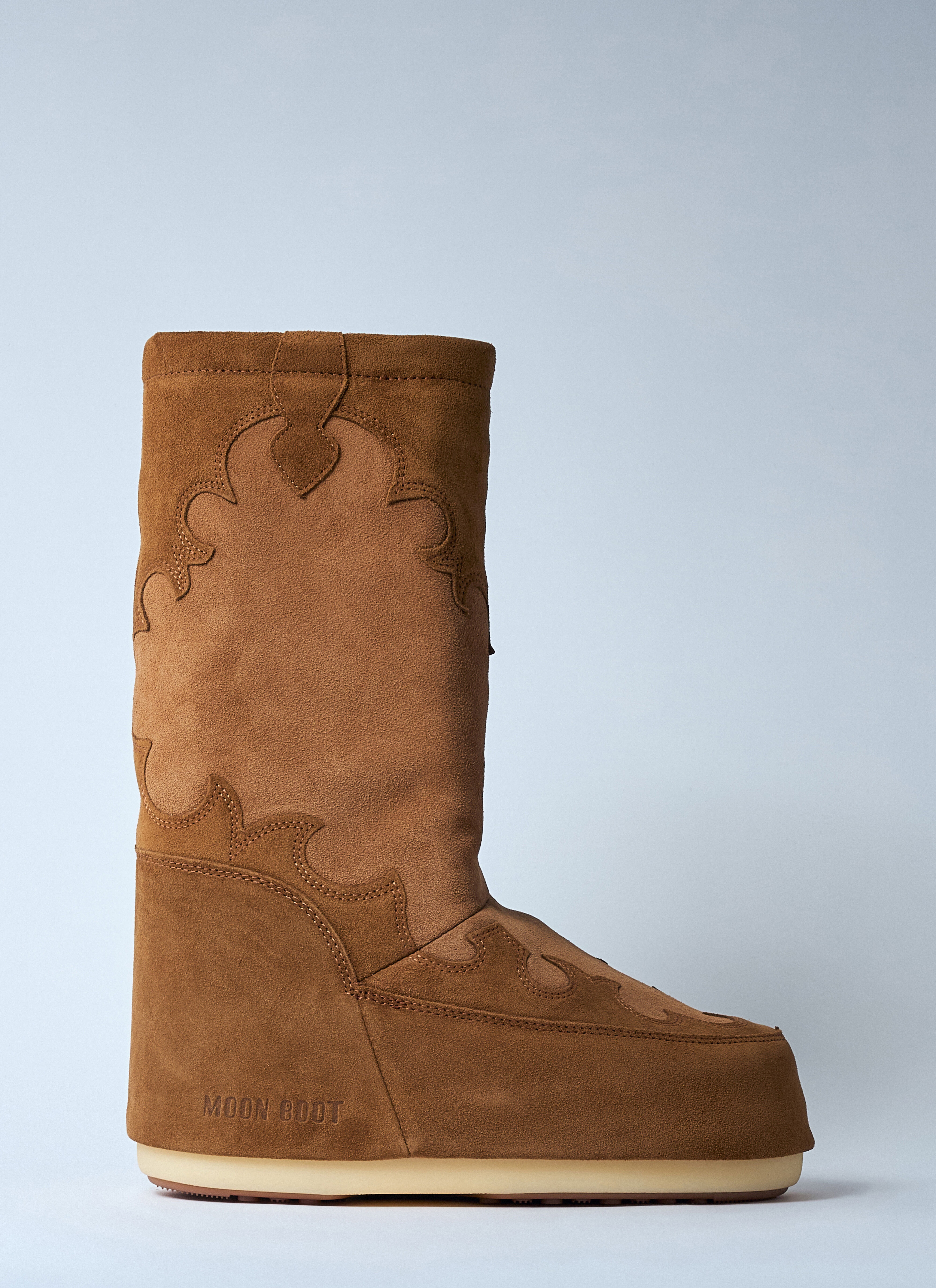Embroidery Boots MOON Cognac ブーツその他 BOOT Suede Icon