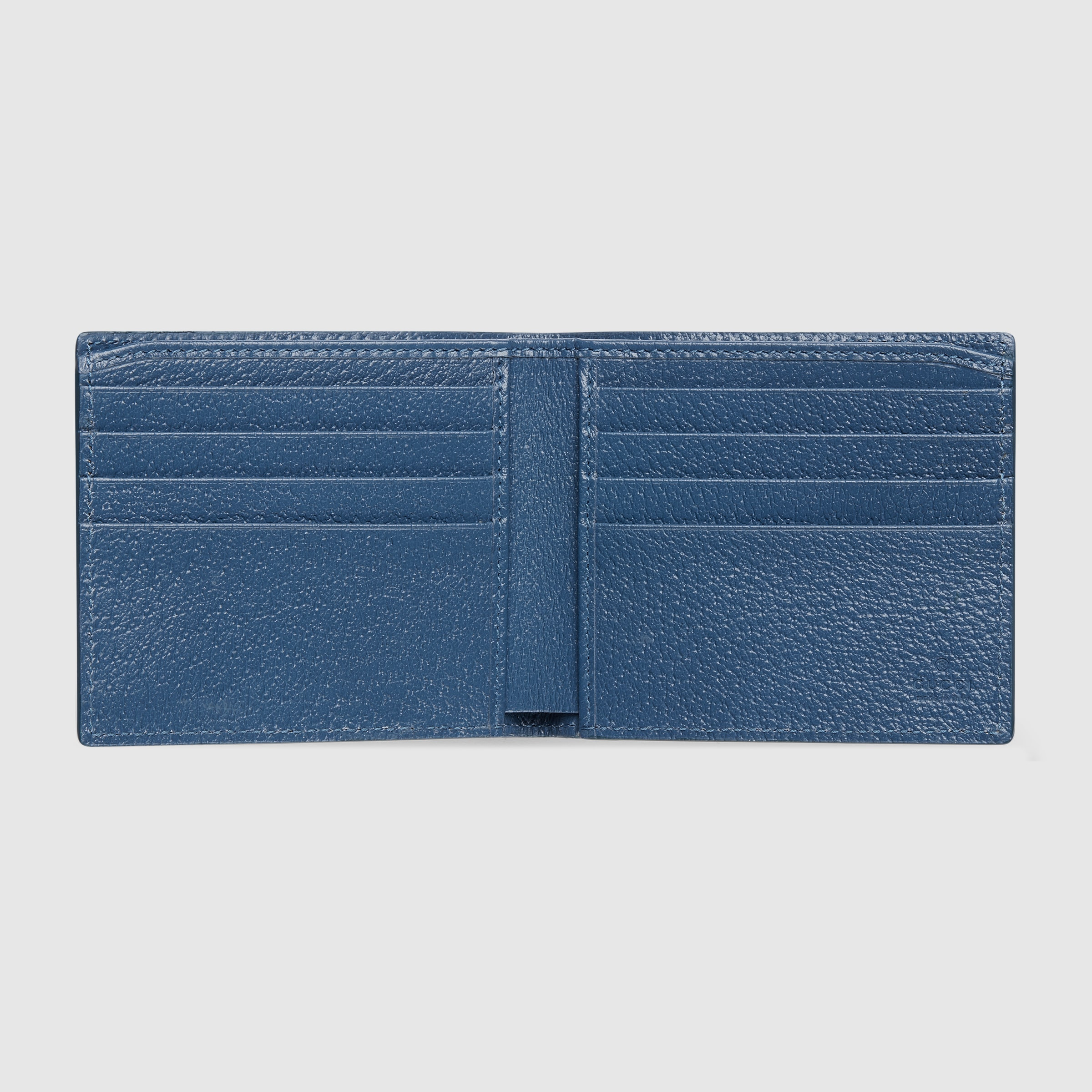 Blue interior GG bi-fold wallet - 2