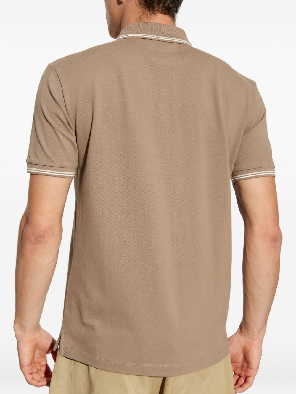 tipped-collar polo shirt - 4