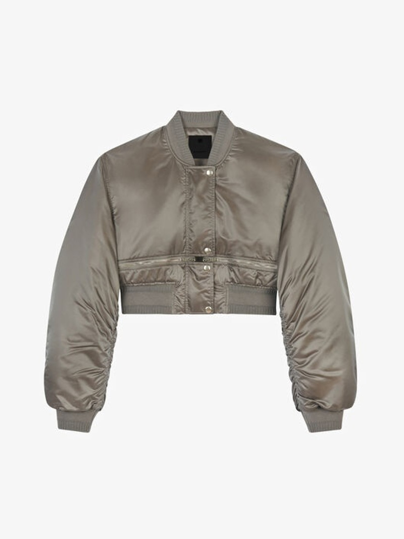SHORT BOMBER WITH METALLIC DETAILS 4