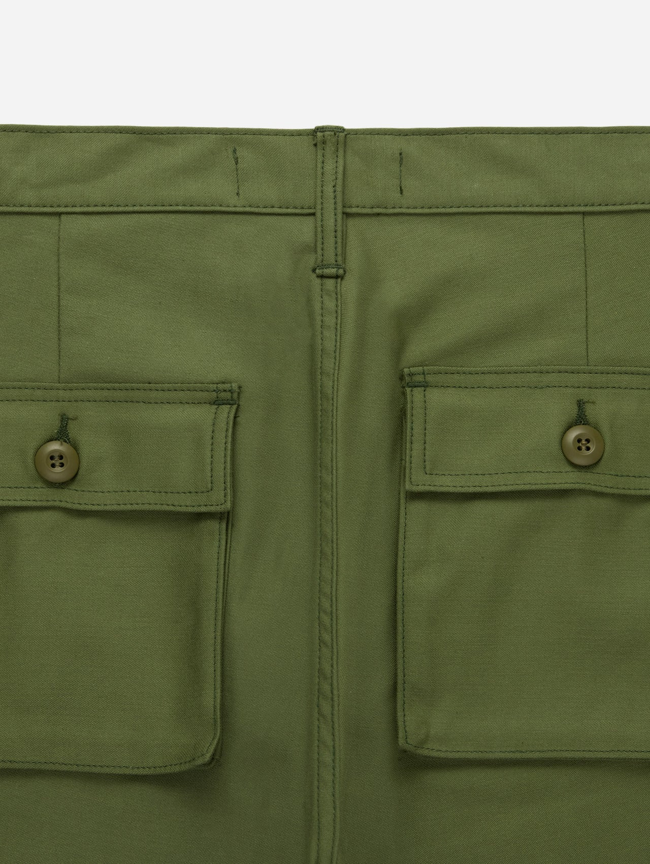 Fatigue Pants - Olive Back Satin - 7