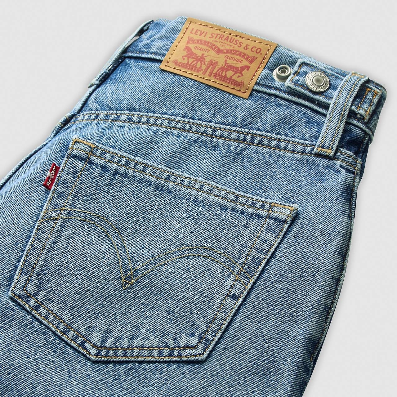 HIGH RISE CINCH MID-THIGH WOMEN'S SHORTS - 8