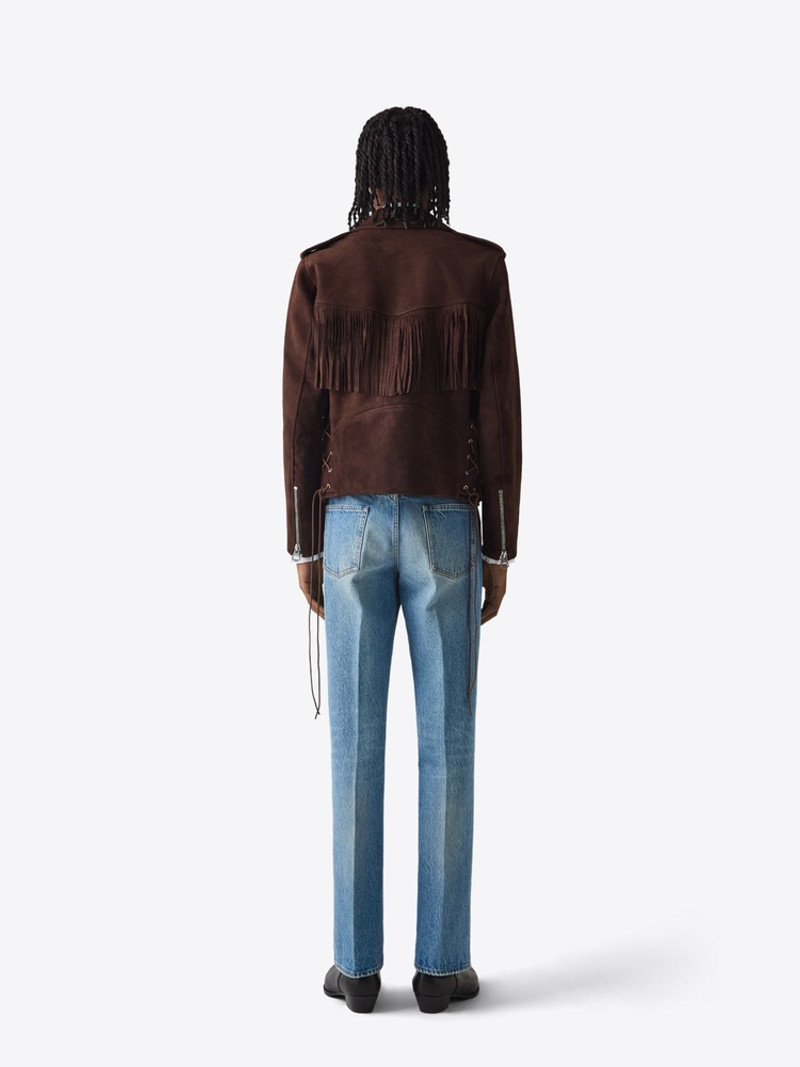 BLK DNM LEATHER JACKET 17 BROWN outlook