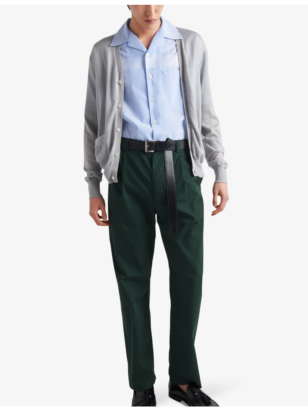 Poplin brand-print straight-leg slim-fit woven trousers - 2