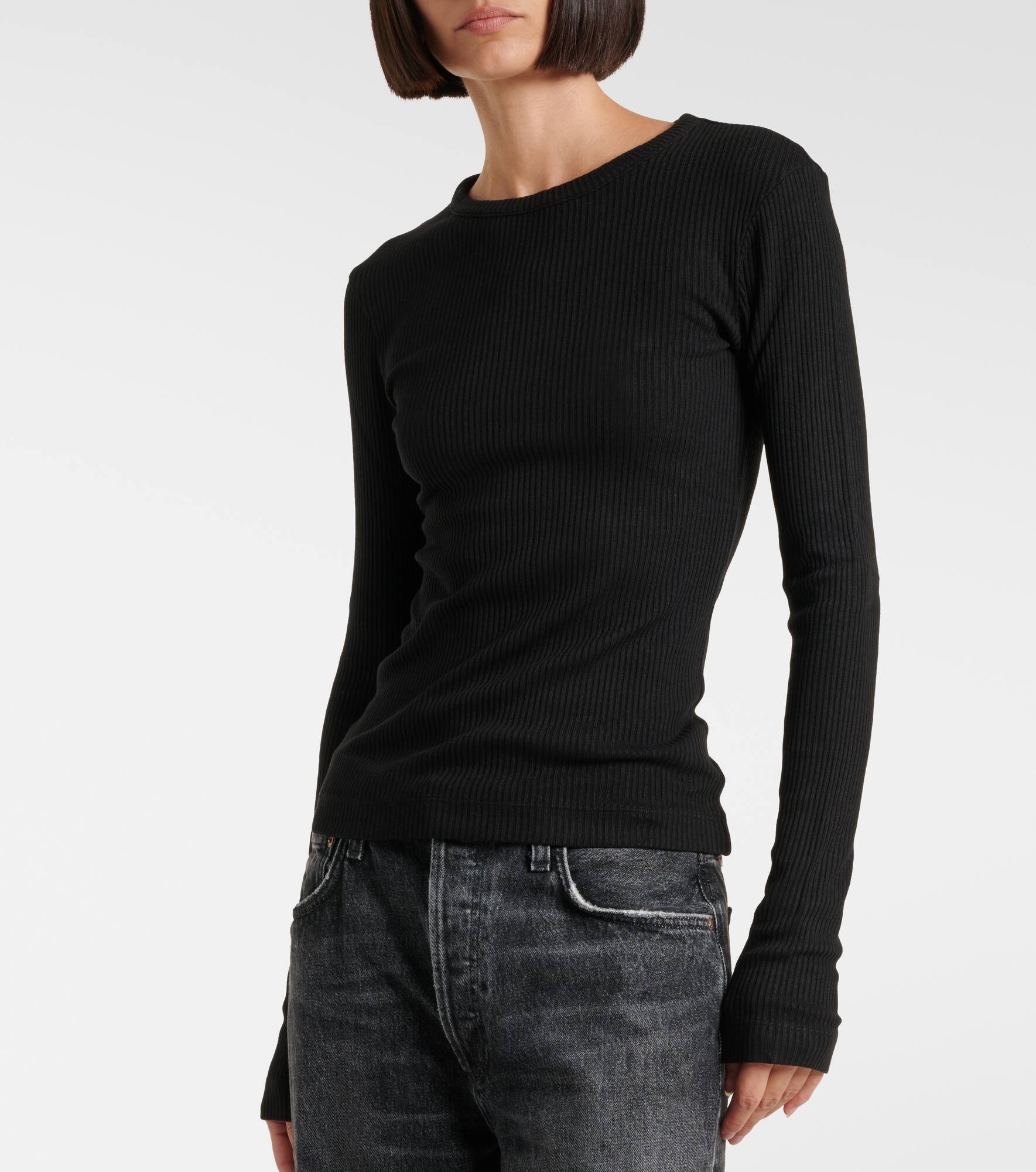 Bina ribbed-knit jersey top - 5