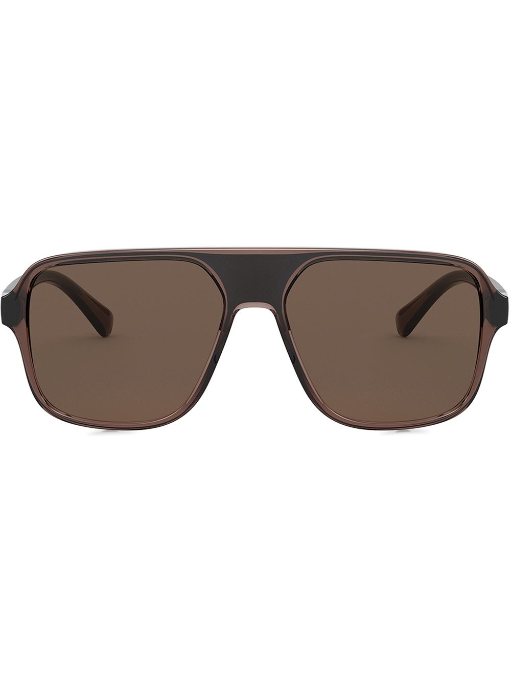 Step injection aviator-frame sunglasses - 1