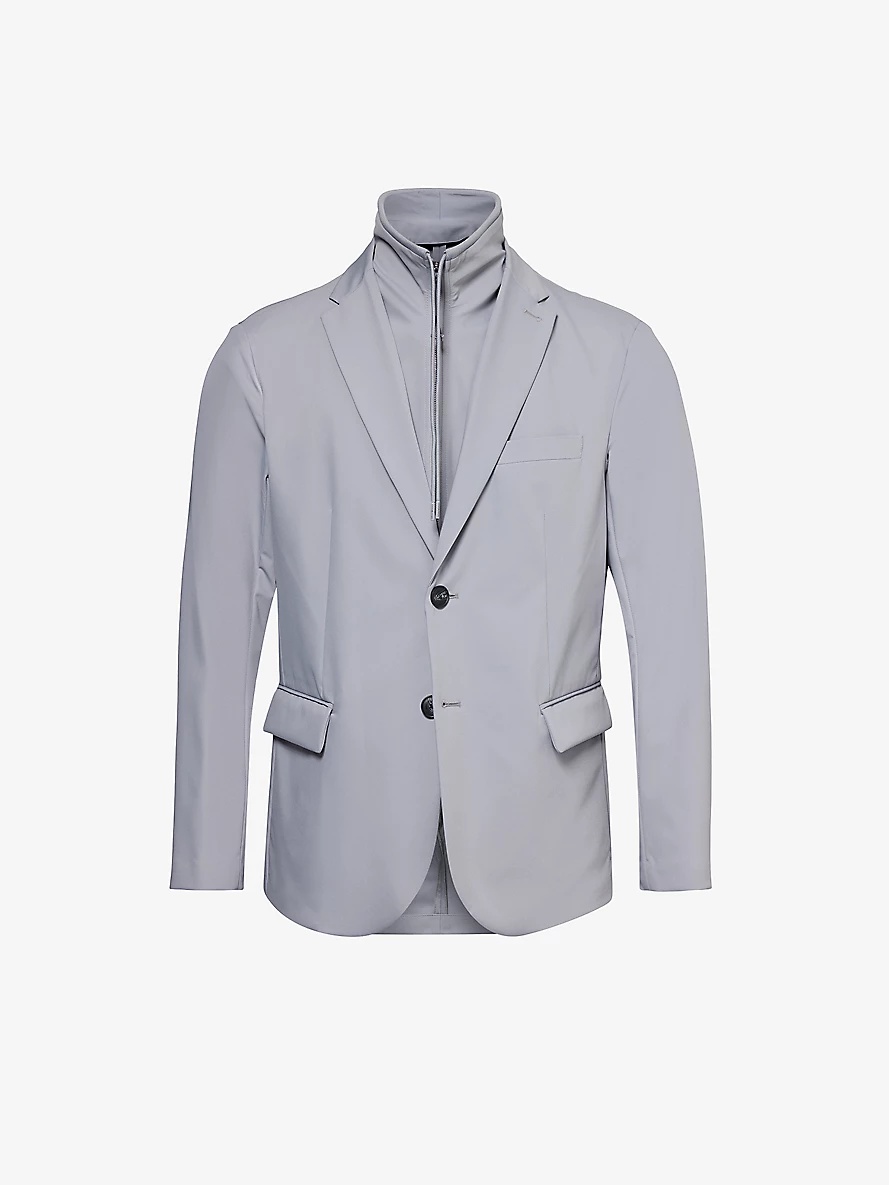 Travel Essentials woven blazer - 1