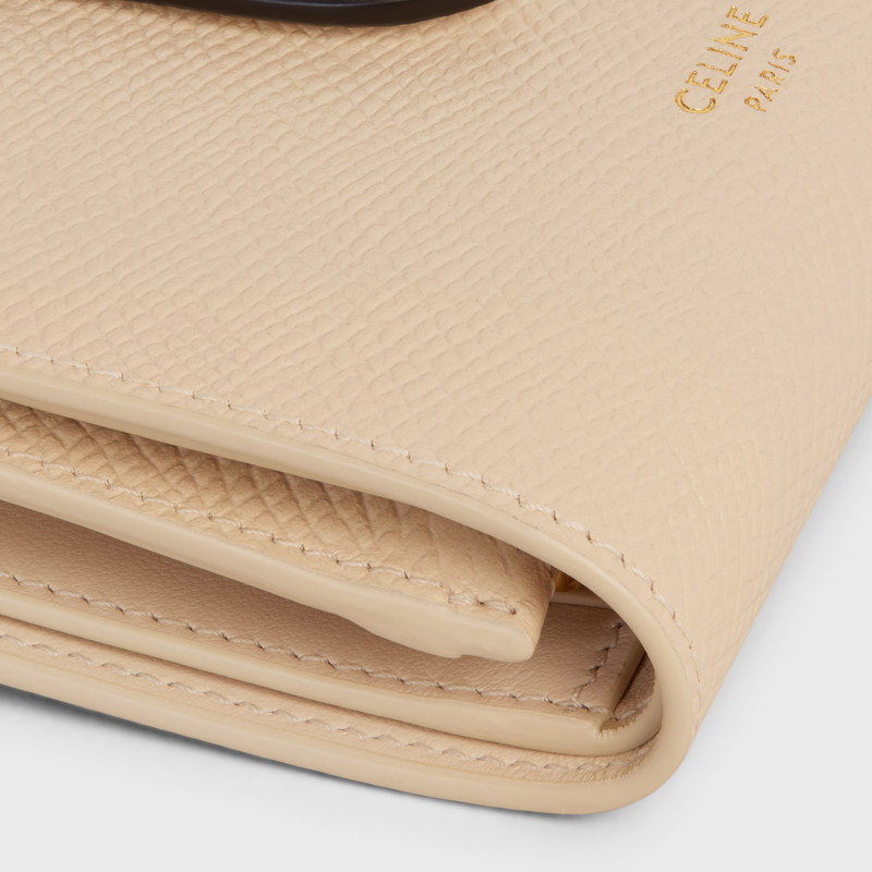 Fine Strap Wallet in Bicolour Grained Calfskin 5