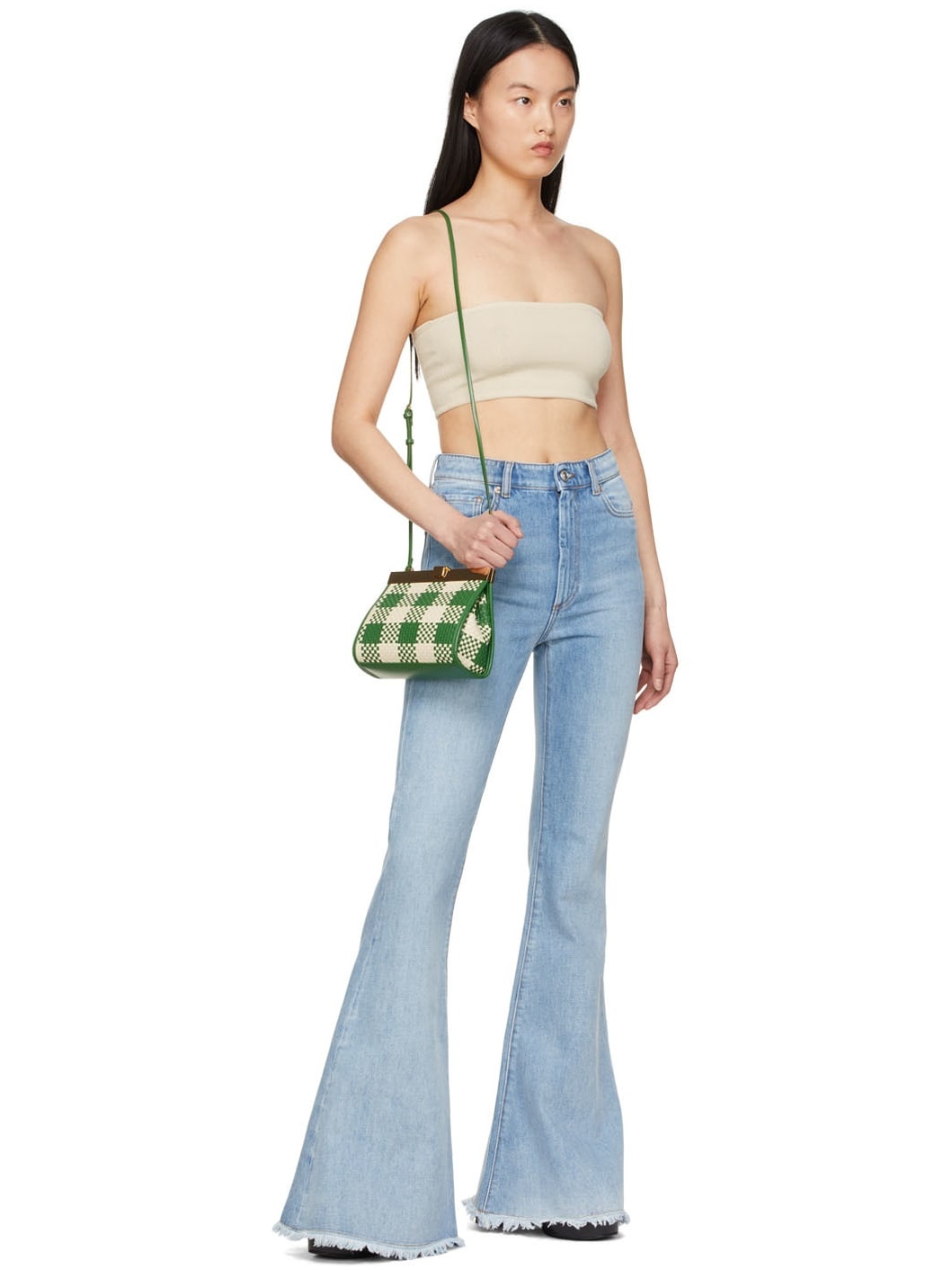 Beige Cotton Bandeau - 4