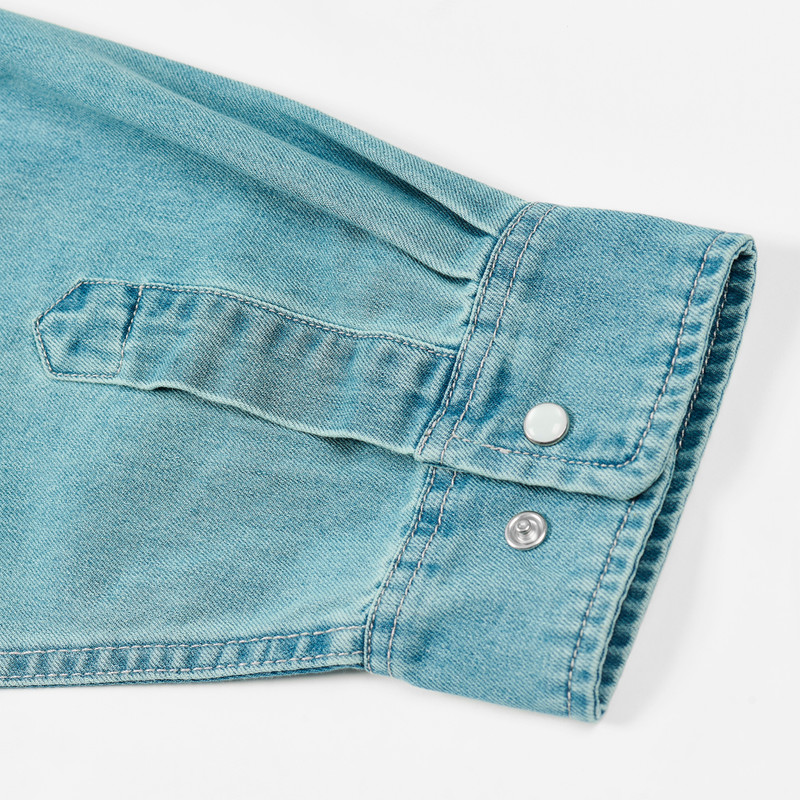 DENIM WESTERN OVER SHIRT STONE WASH 3