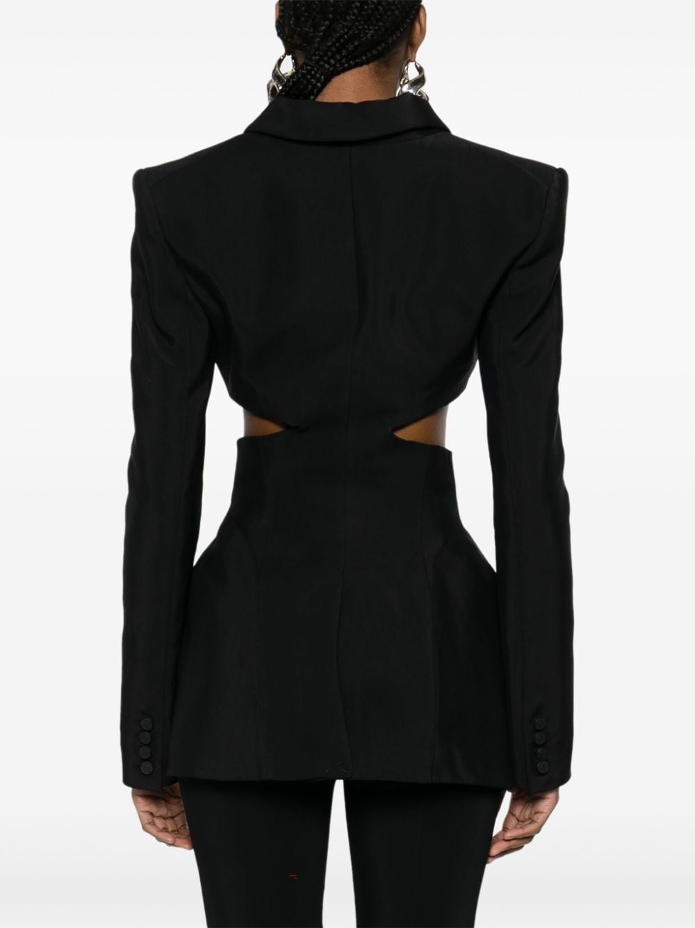 cut-out detailing blazer - 4