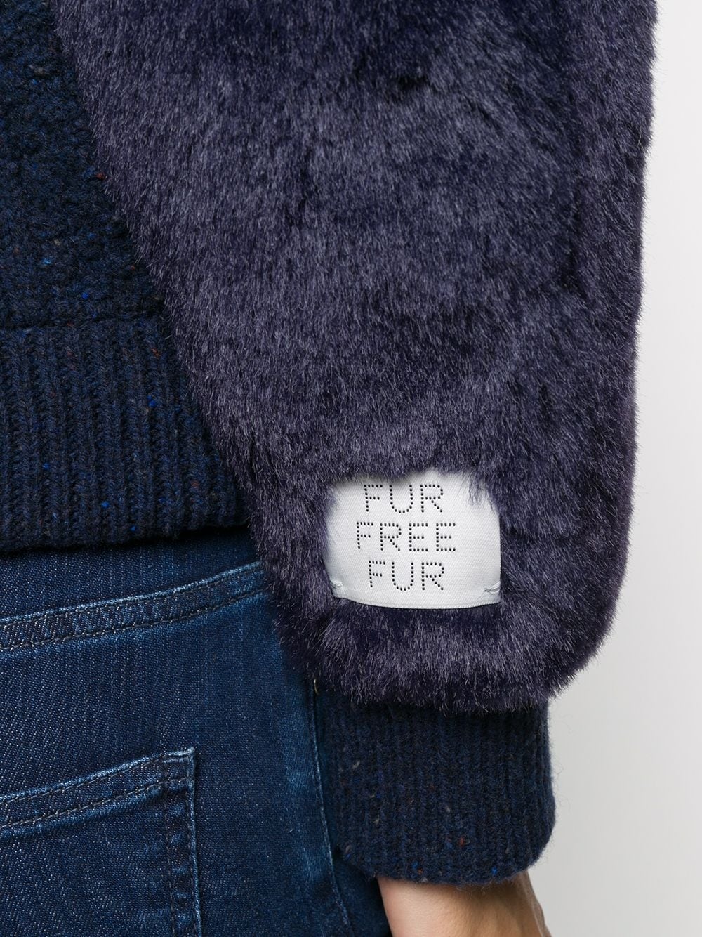 Fur Free Fur cable-knit jacket - 5