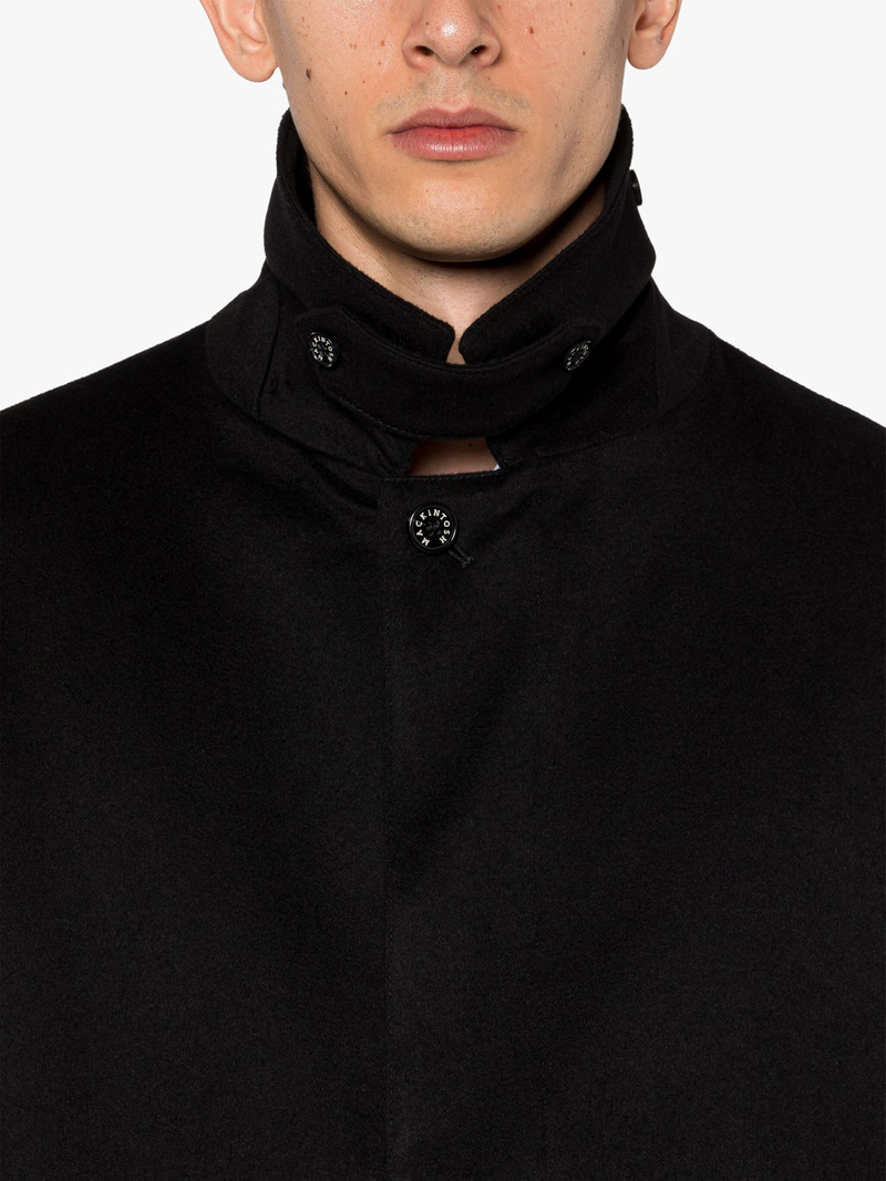 DUNKELD BLACK RAIN SYSTEM CASHMERE 3/4 COAT 5