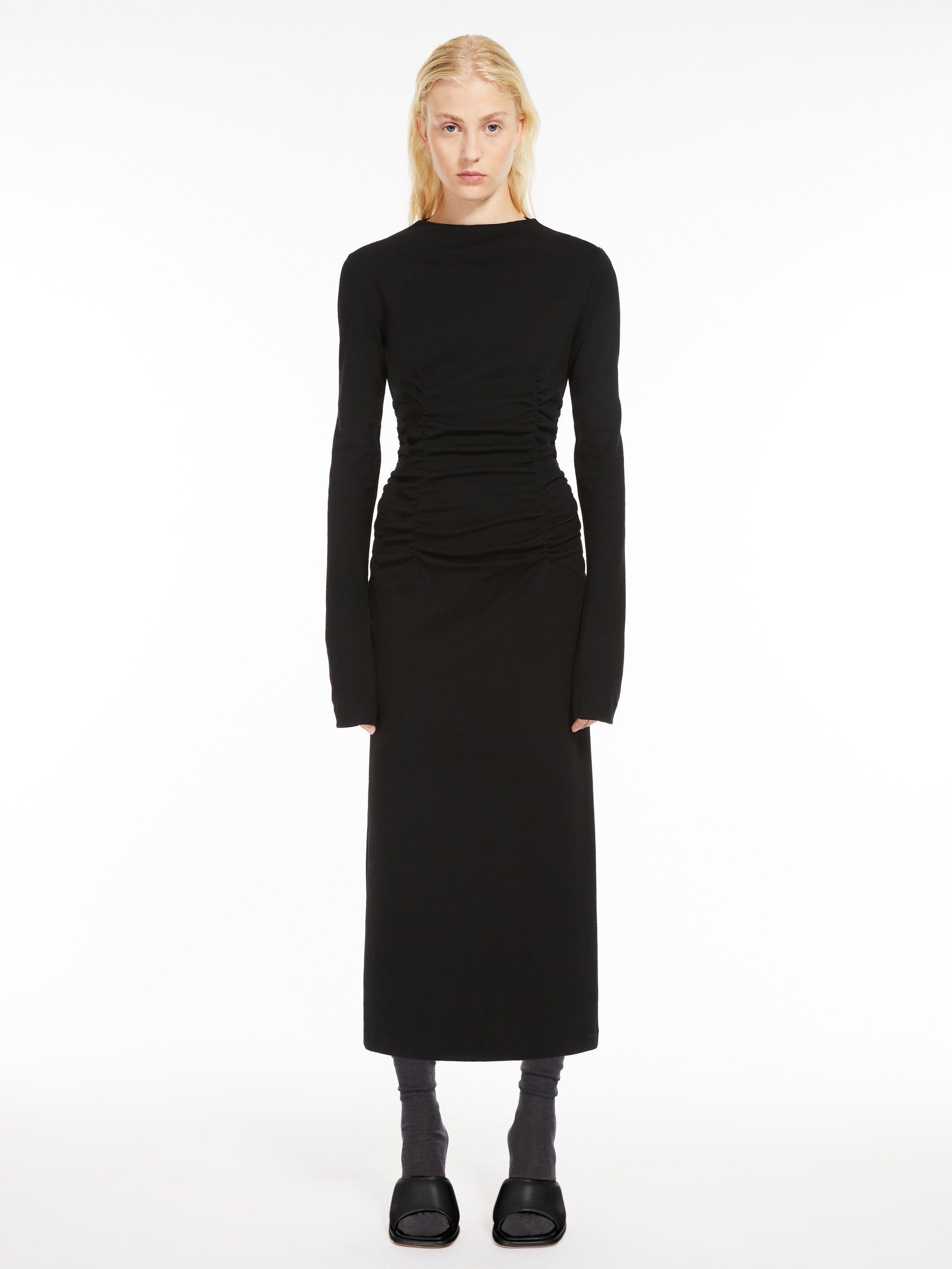 Sportmax ACLINE Gathered jersey dress | REVERSIBLE