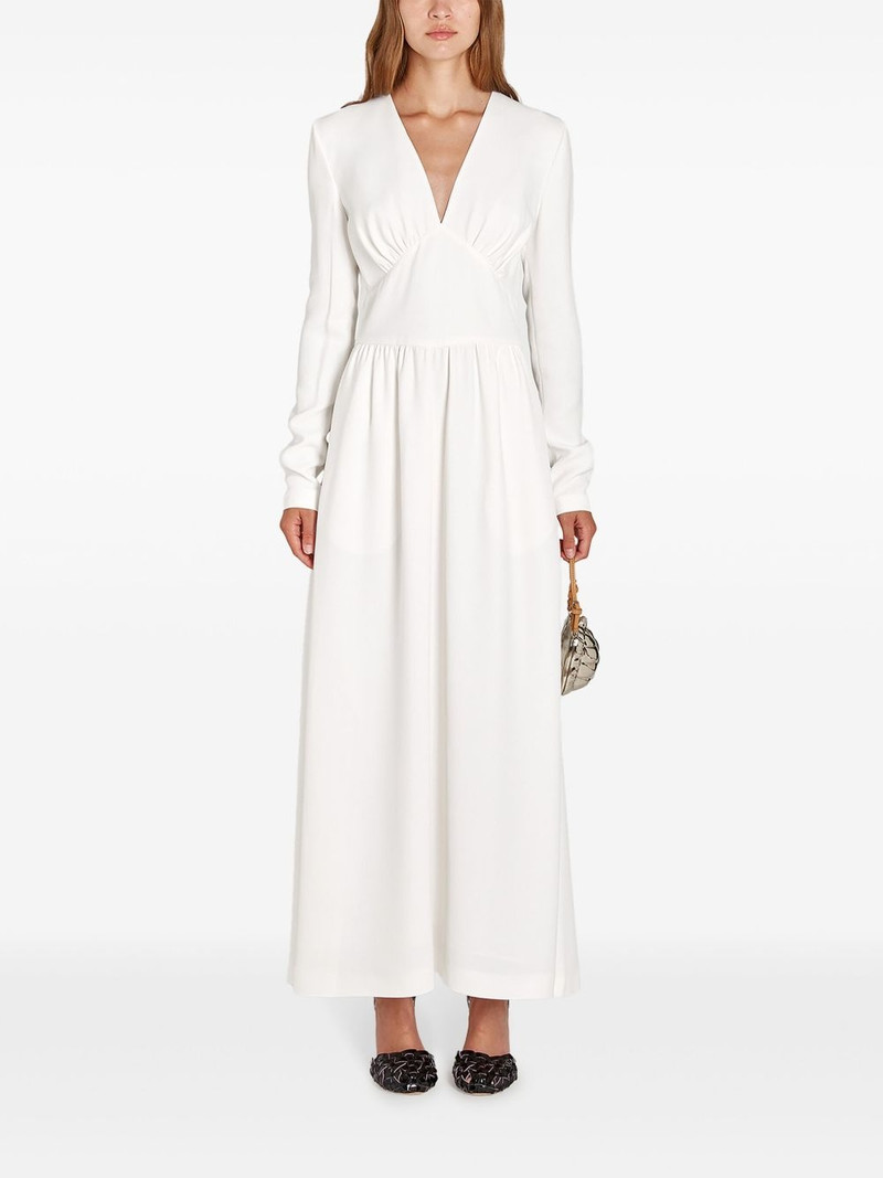 GIAMBATTISTA VALLI crepe V-neck dress outlook