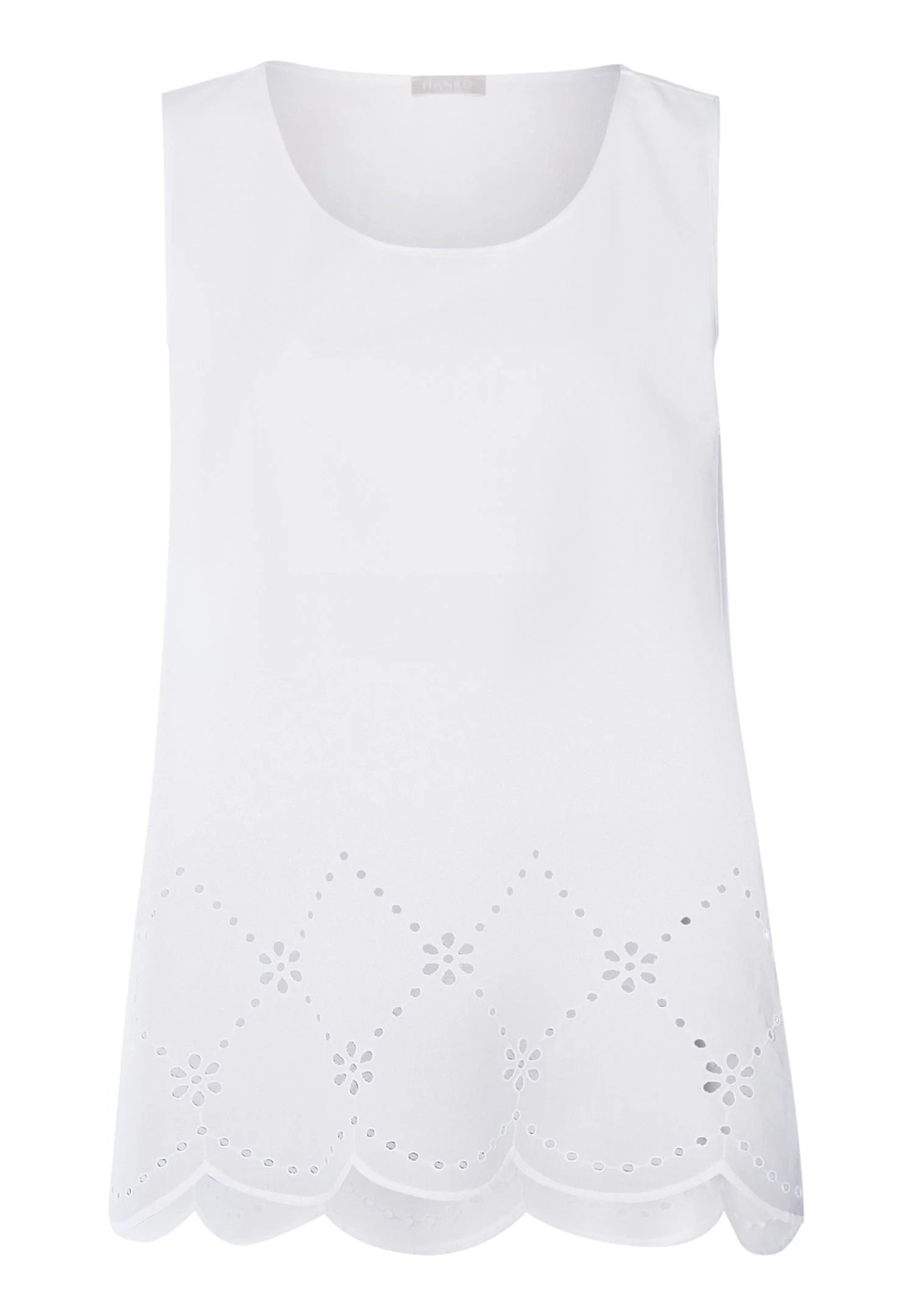 Lumi Scalloped Cotton Tank Top - 1