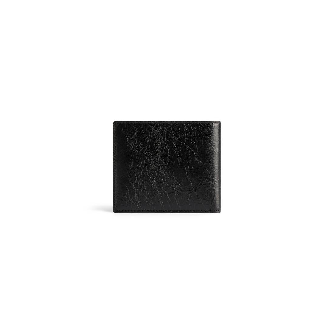 Men's Cash Square Folded Wallet Diy Metal  in Black/white - 2