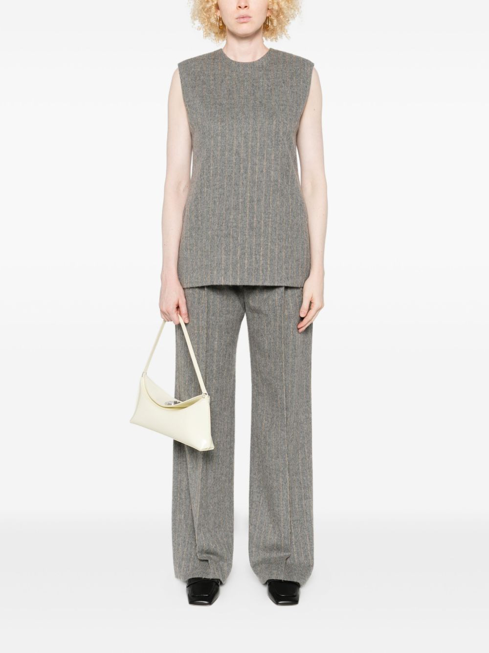 pinstripe vest - 2
