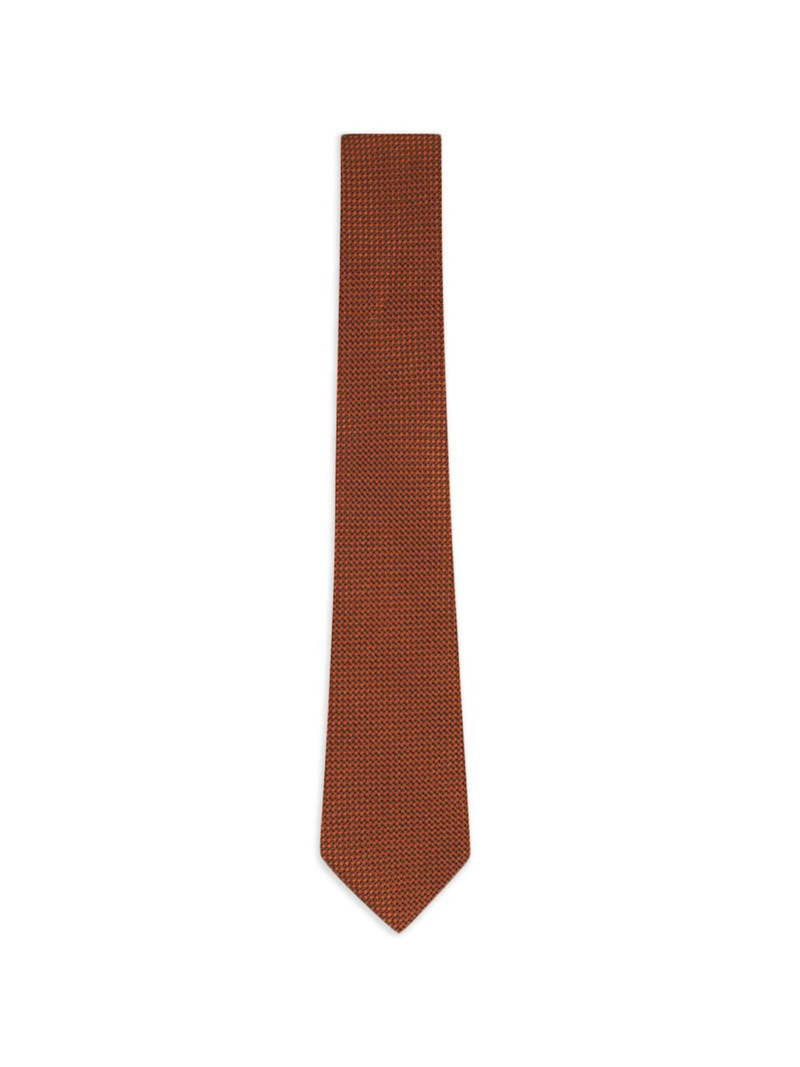 rust-textured silk tie 1