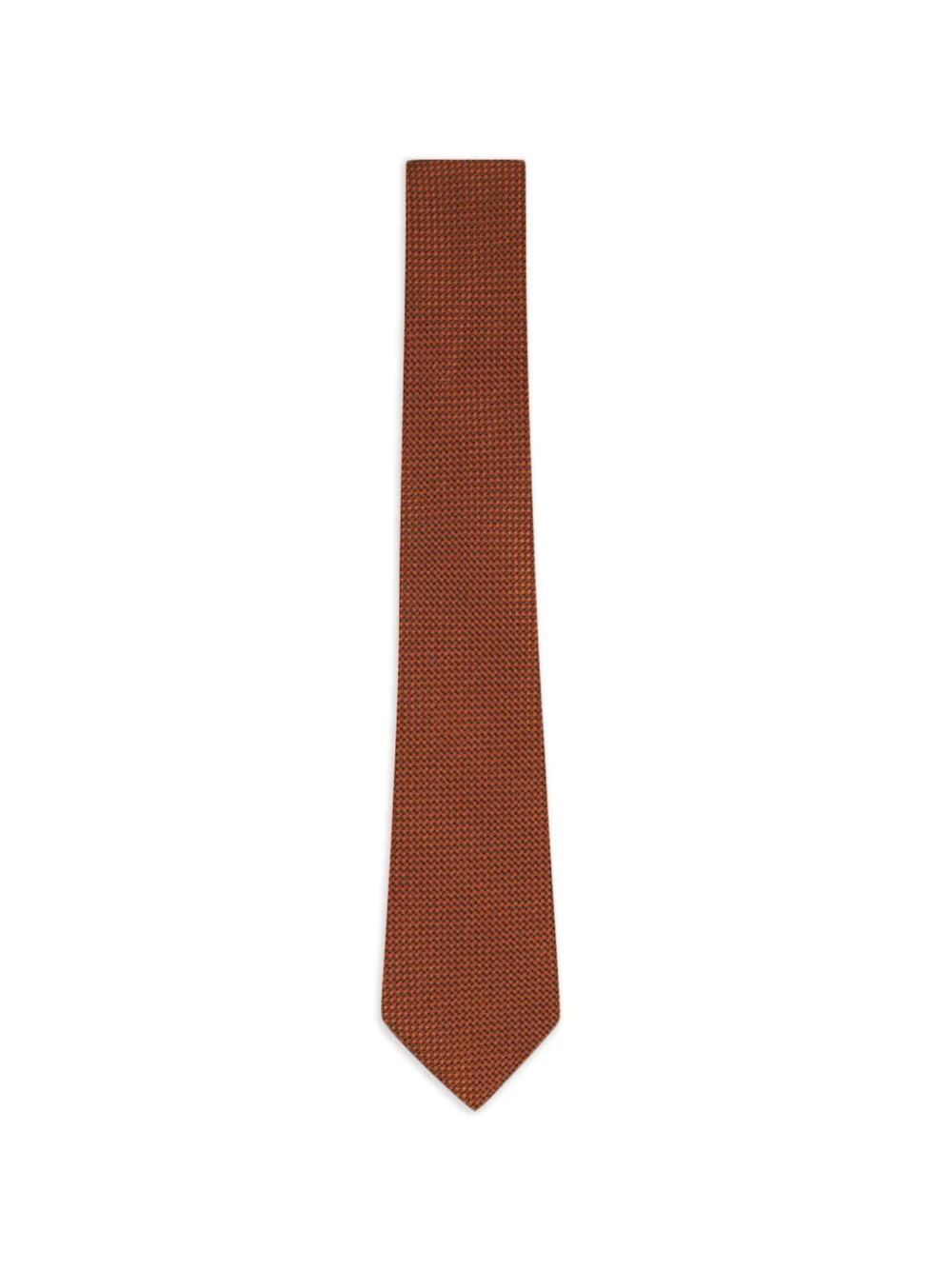 rust-textured silk tie - 1