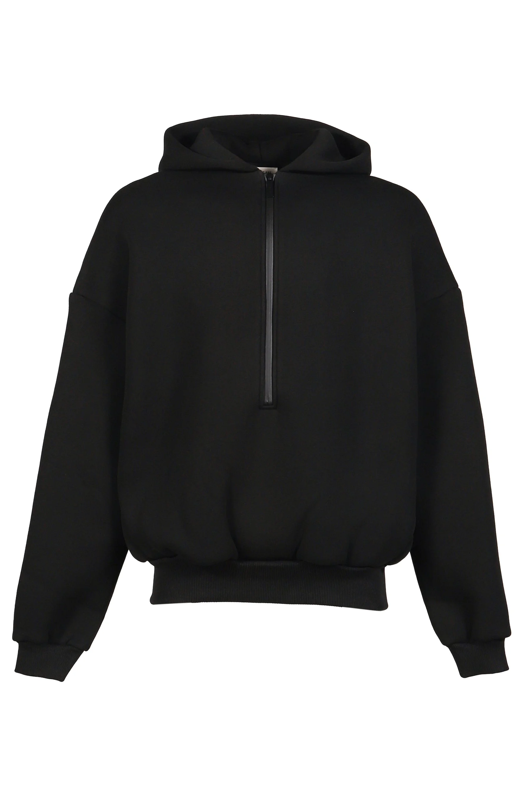 ATHLETIC HALFZIP HOODIE / BLK - 1