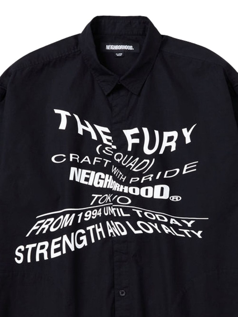 NEIGHBORHOOD graphic-print cotton shirt outlook