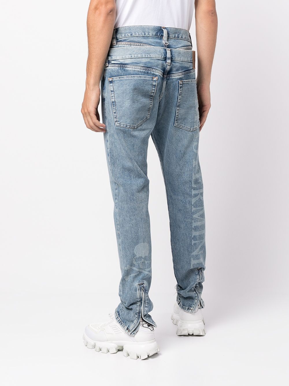 mid-rise slim fit jeans - 4
