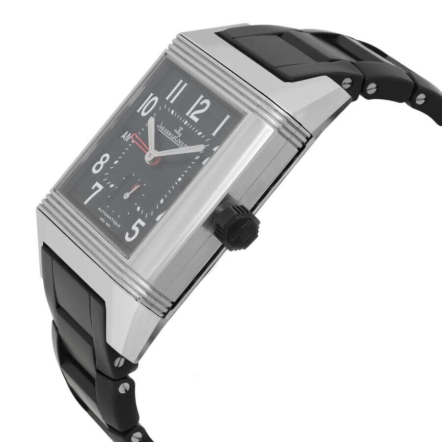 Pre-owned Jaeger-LeCoultre Reverso Squadra Hometime Automatic Day-Night Black Dial Men's Watch 230.8 - 3