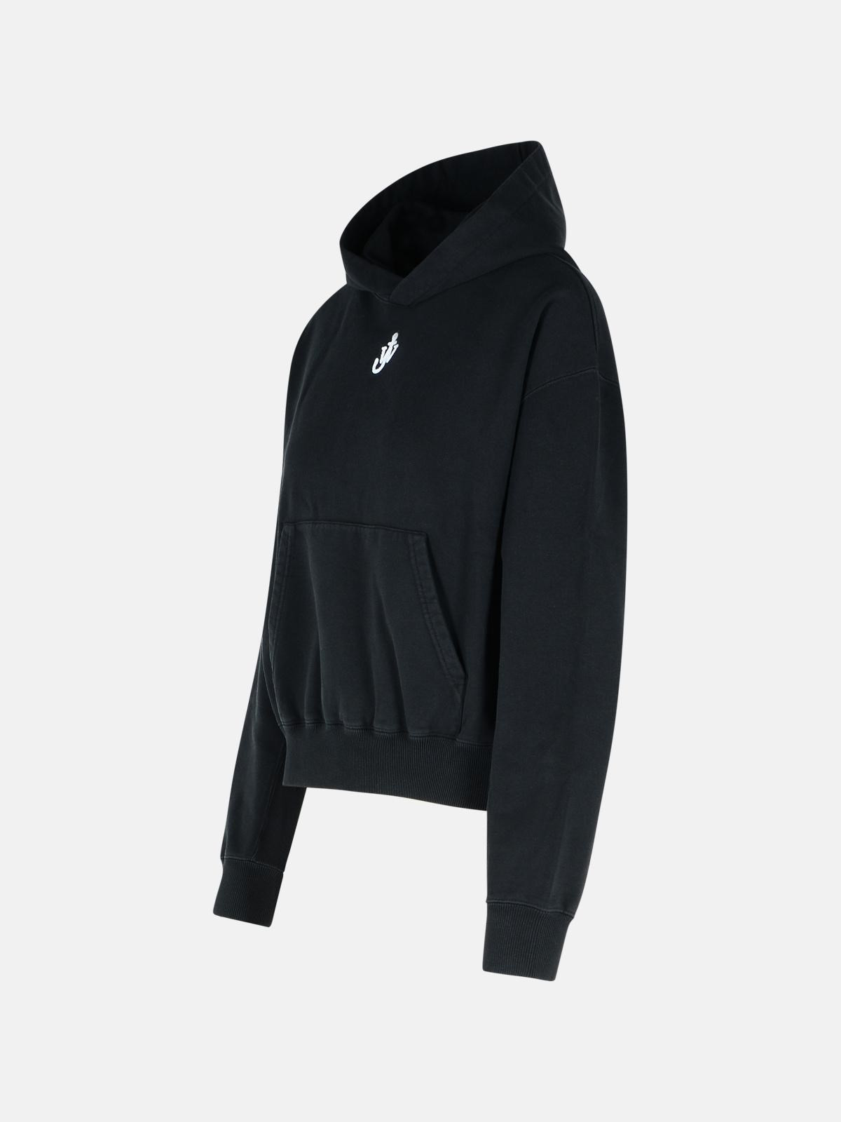 BLACK COTTON SWEATSHIRT - 2
