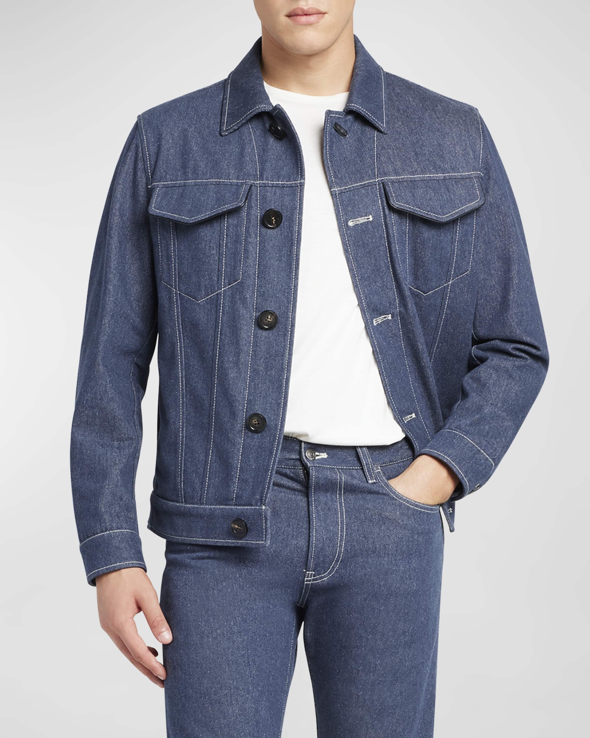 Men's Neive Button-Front Denim Jacket - 2