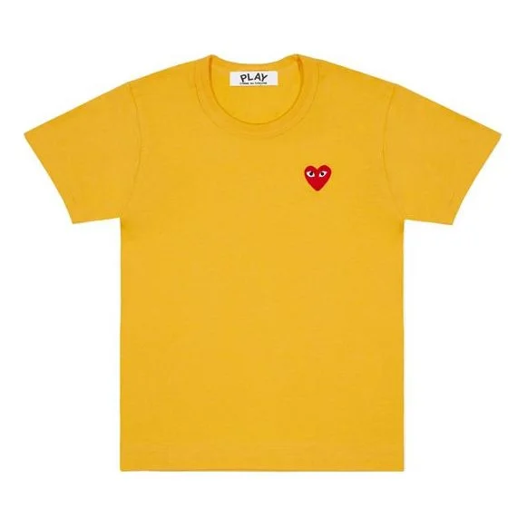 (WMNS) COMME des GARCONS PLAY Mini Logo Tee 'Yellow' AZ-T211-051-2 - 1