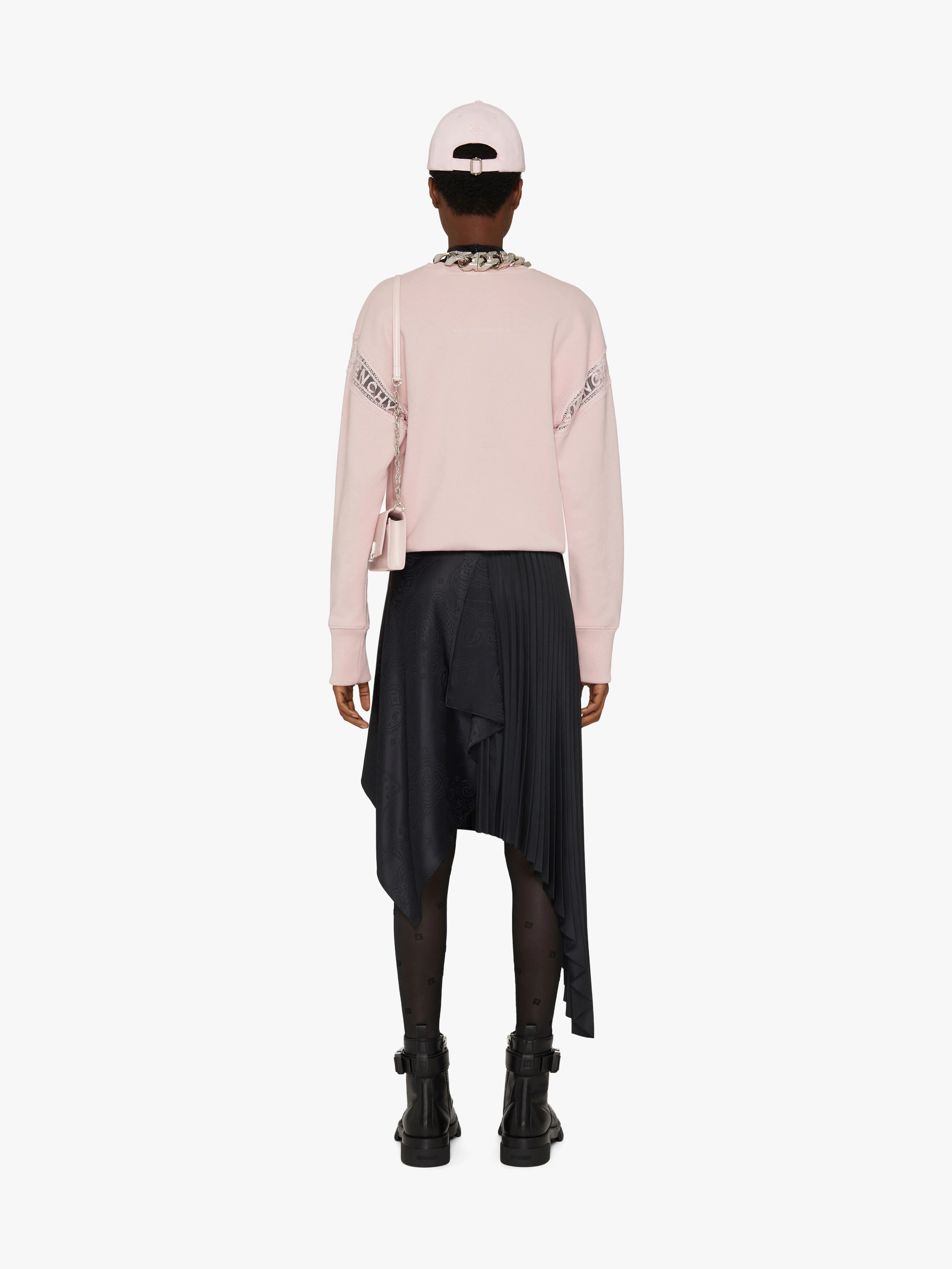 GIVENCHY SWEATSHIRT WITH LACE WEBBING - 4