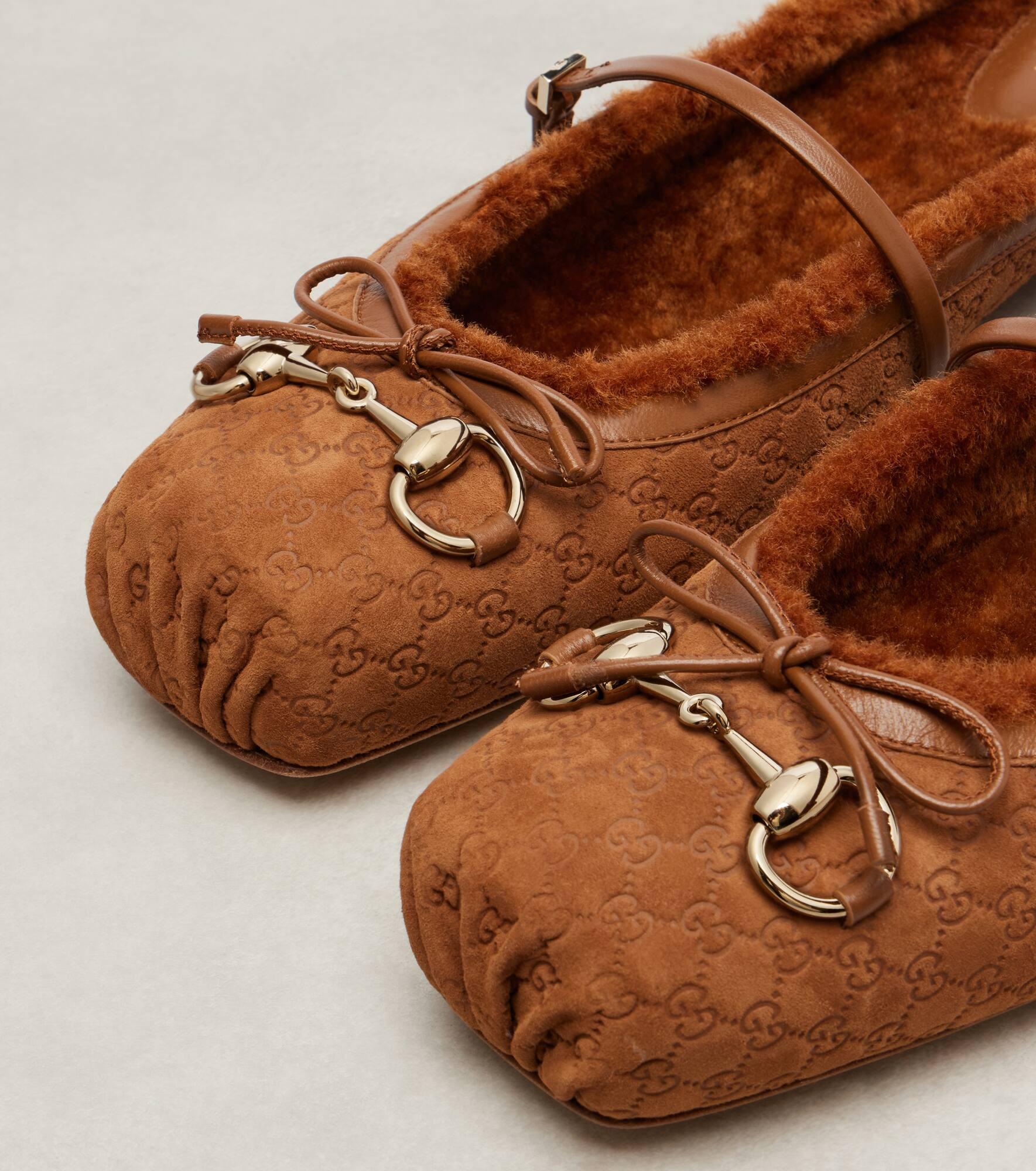 GG Horsebit suede mules - 5