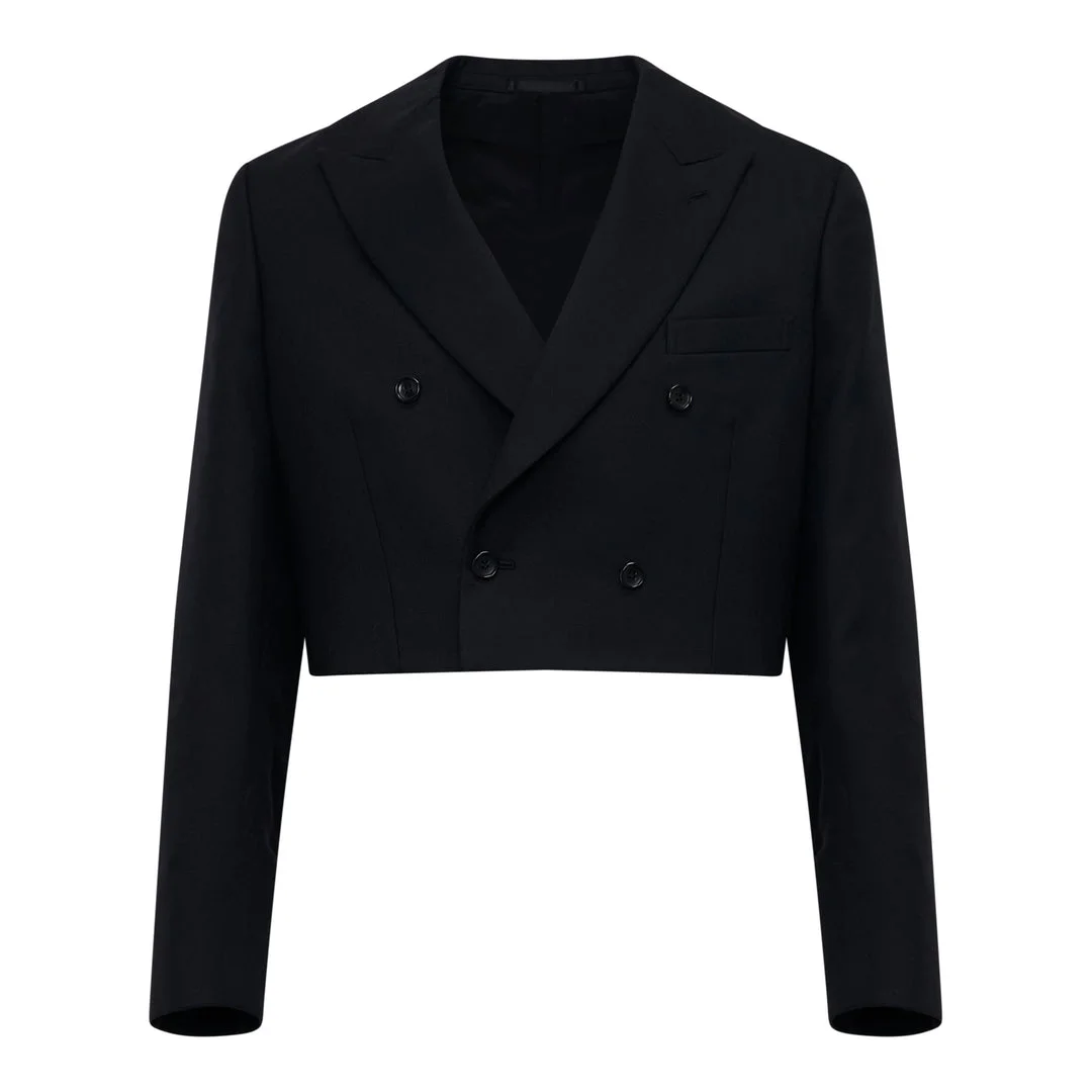 Patchwork Wool Blazer - 1