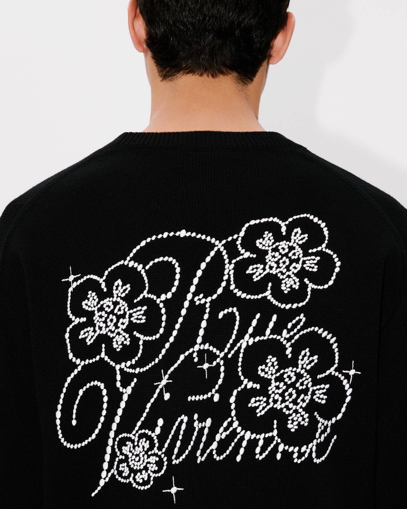 'KENZO Constellation' genderless embroidered cardigan in wool and cotton 12