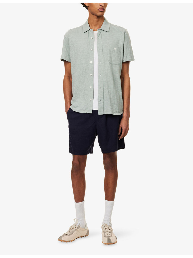 PAIGE Carillo Short-Sleeve Cotton Shirt outlook