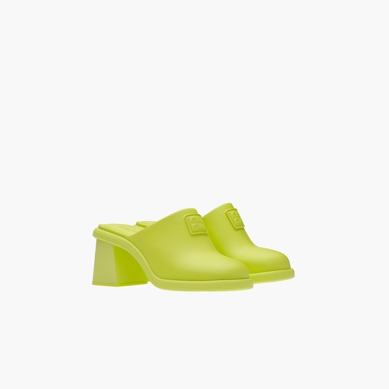 Miu Miu Rubber mules outlook