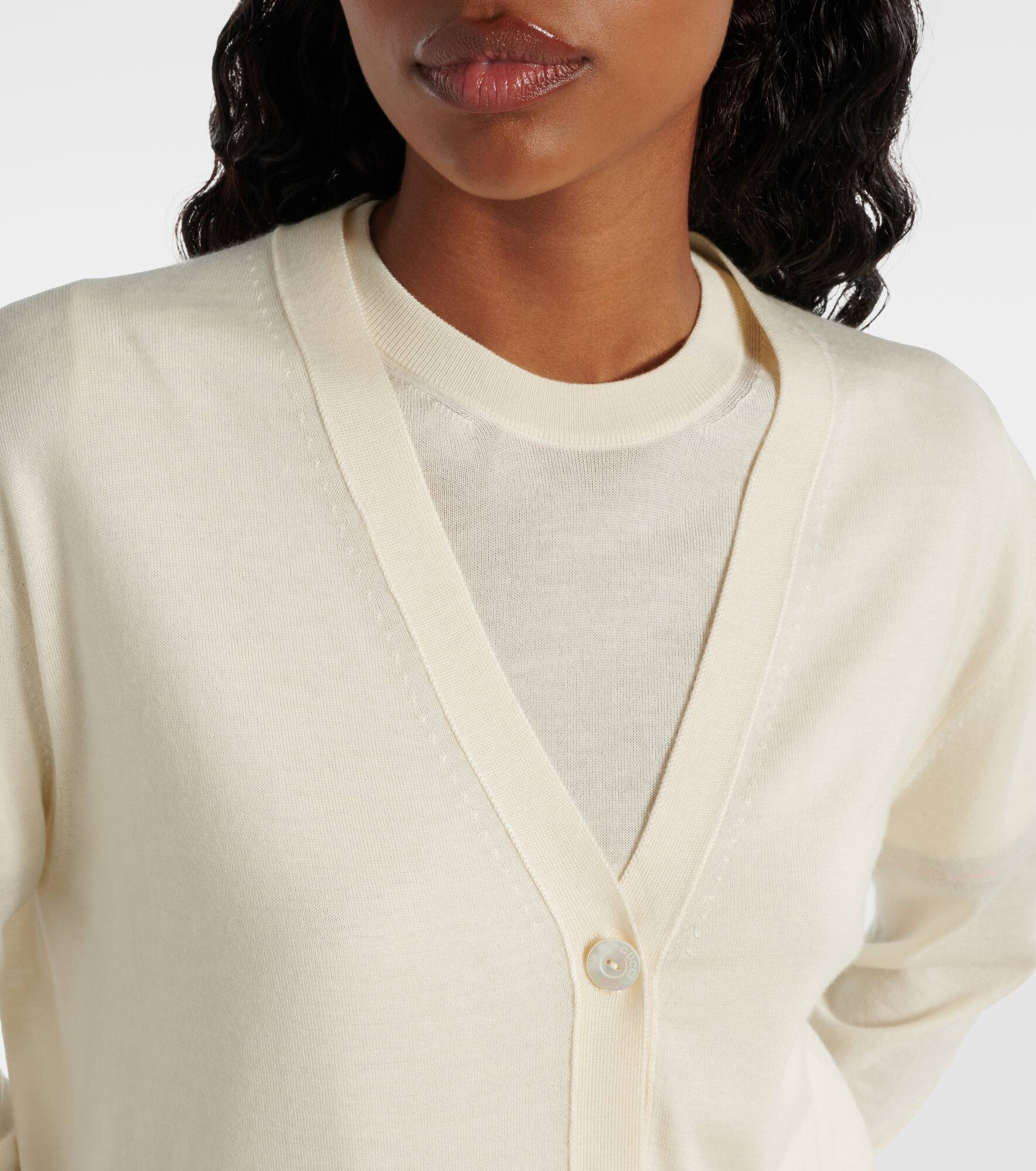 Cashmere and silk cardigan - 4