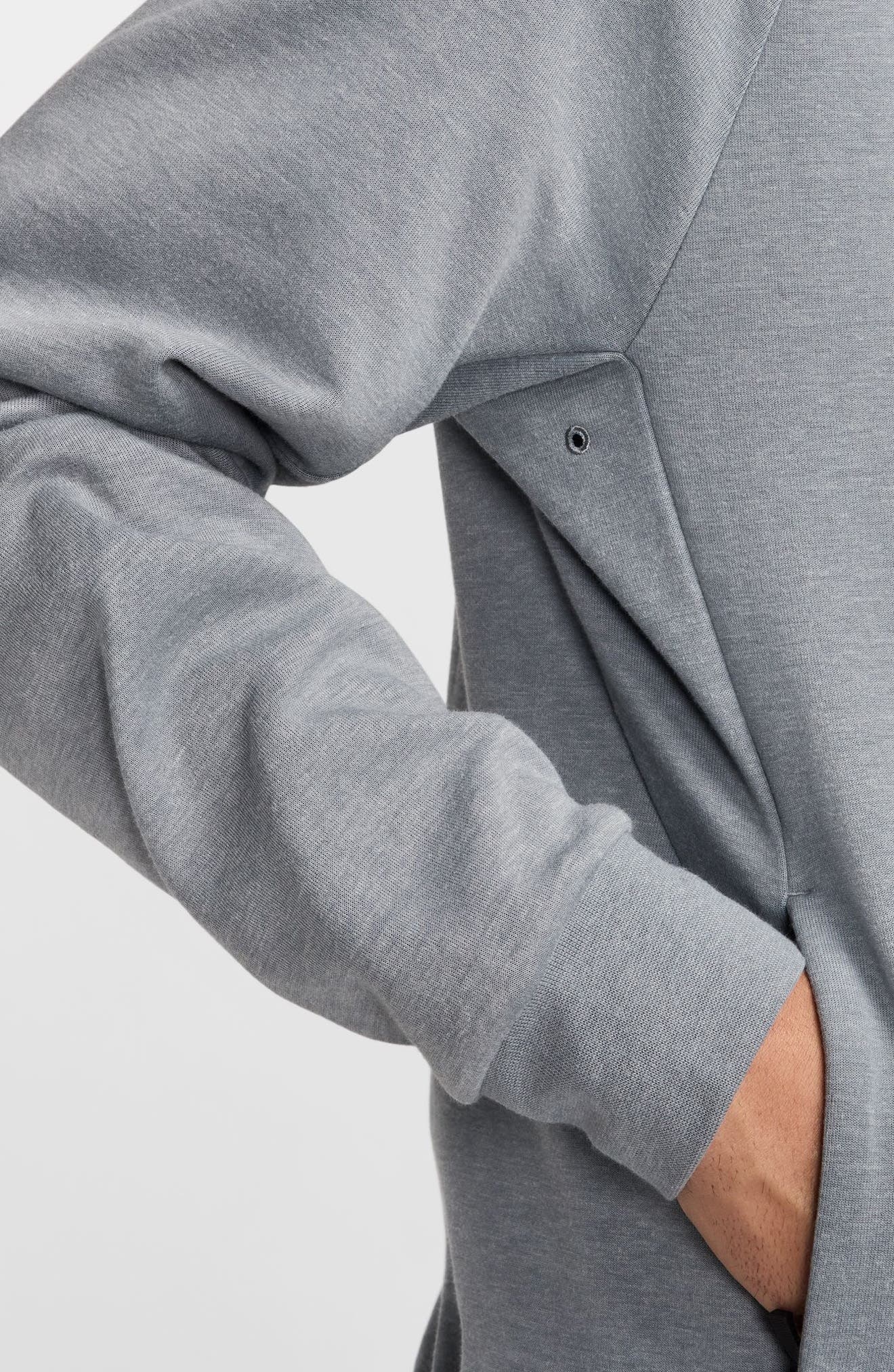 Nike Primary Dri-FIT Hoodie in Cool Grey/Heather at Nordstrom - 4