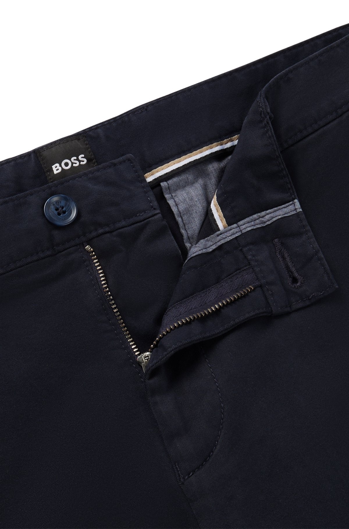 SLIM-FIT SHORTS IN STRETCH-COTTON TWILL - 6