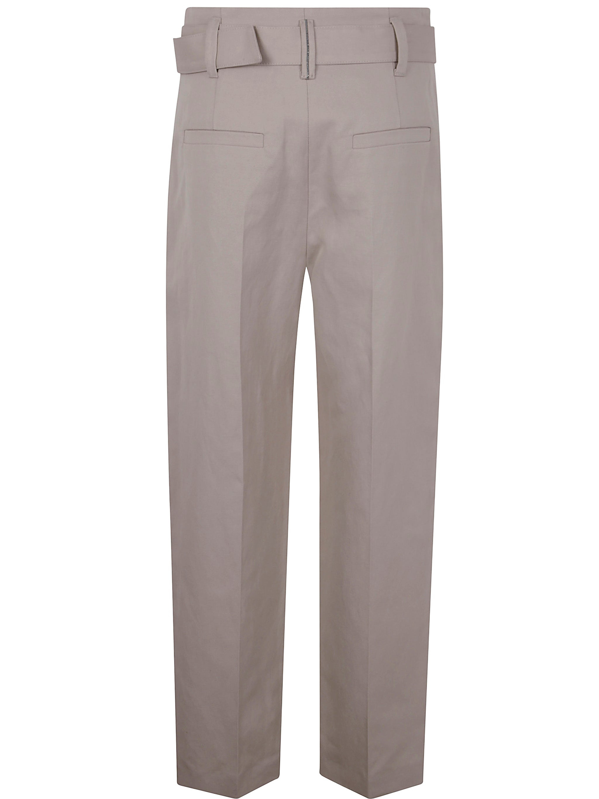 Brunello Cucinelli Women Regular Belt Trousers - 2