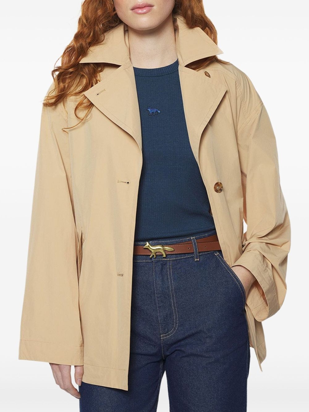 belted trench coat - 4
