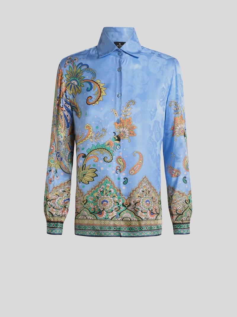 ROSE JACQUARD 및 FLORAL 패리스 SHIRT - 1