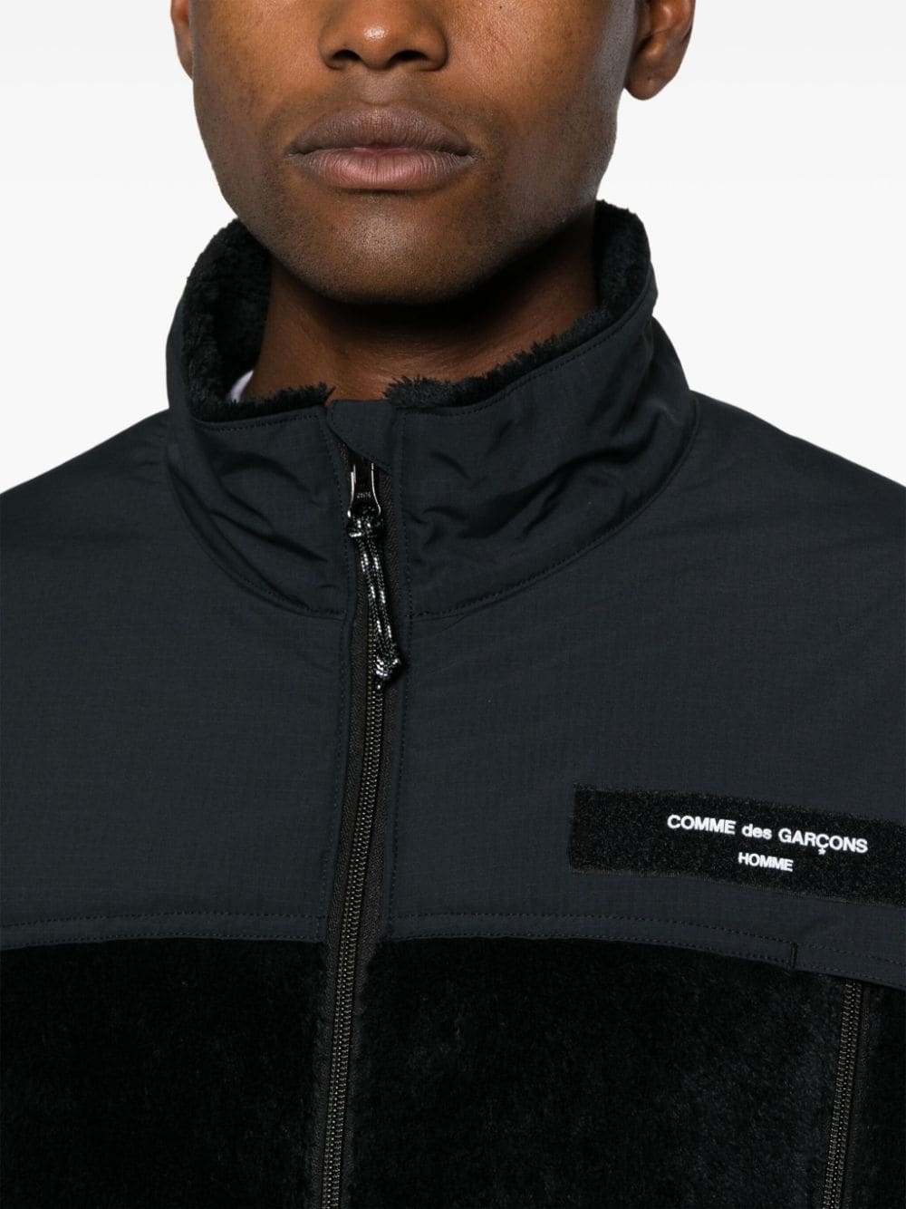 zip-up panelled jacket - 5