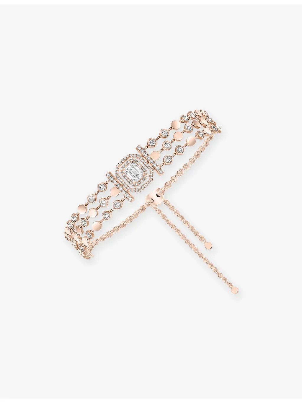 D-Vibes Multi-Row Gold and 2.51ct Diamond Bracelet - 1