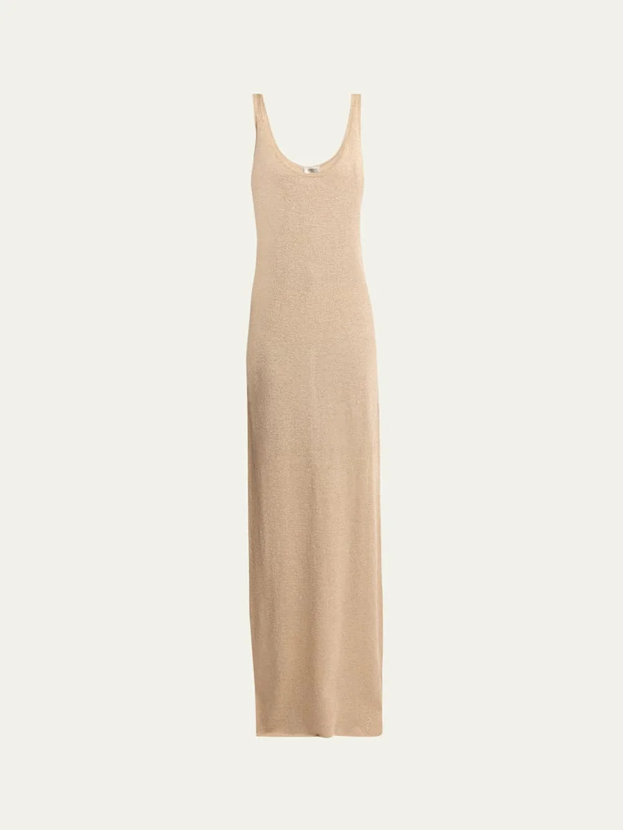 Maxi Scoop-Neck Tank Dress - 1